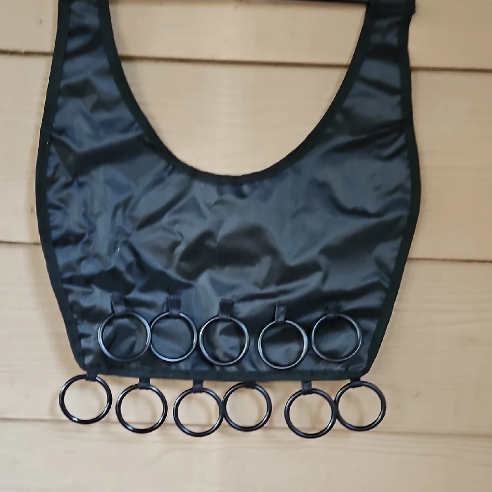 VINTAGE RARE NEW NEVER USED BLACK UMBRA BOHO DRESS SCARF ORGANIZER 16 RINGS